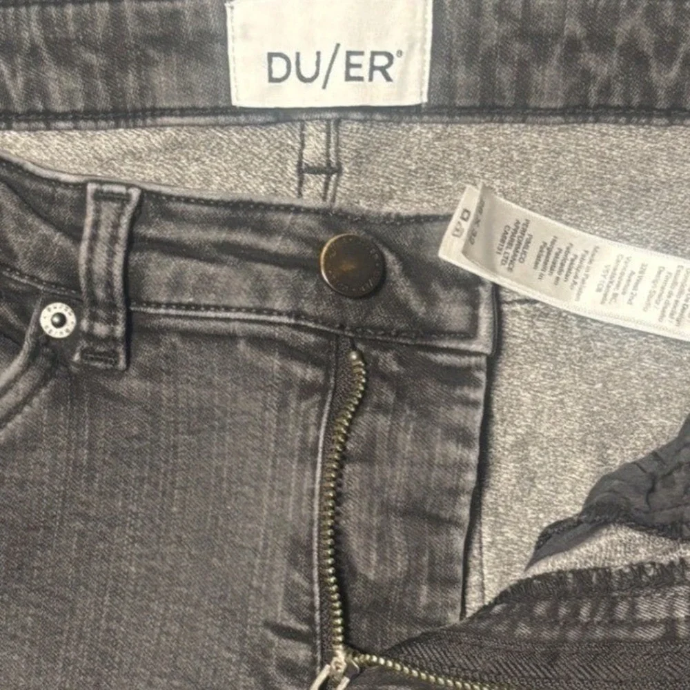 DU/ER‎ Performance Jeans Mens 28x32 Faded Black Slim Fit Denim Casual